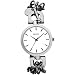 DKNY Women's NY8028 Stainless-Steel Quartz Watch with White Dial