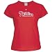 MLB Majestic Philadelphia Phillies Ladies Red Official Wordmark ...