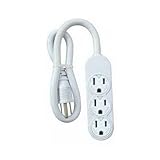 IMAGE OF Kab Enterprise Co Ltd Me Wht 3Out Pwr Strip Ps-304 Multiple Outlet Strip