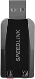 SPEEDLINK VIGO USB Stereo Soundcard for PC or Notebook Use , black