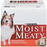 Purina Moist and Meaty Burger with Cheddar Cheese (13.5-lb box - 36 Stay Fresh Pouches)
