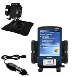 Toshiba e405 Auto Bean Bag Dash Holder with Car Charger - Uses Gomadic TipExchange