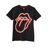 オールドネイビー OLD NAVY/ ザローリングストーンズグラフィックティ ブラック トップス半袖Tシャツ XS【並行輸入】