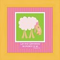 Framed Lamb Picture - Let your Gentleness be evident to all. Philippians 4:5 - 10 X 10