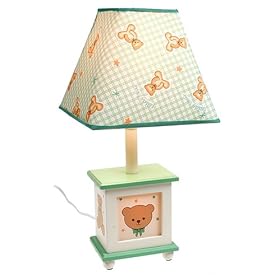 Lambs & Ivy Dream Teddy Lamp with Shade and Nightlight