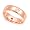 14k Rose Gold Bezel set Diamond Semi Eternity Milgrain Wedding Band Ring (G-H/SI, 1/10 ct.), 4