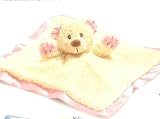 Finger Puppet Rattle Baby Blanket Lovey Pink Bear
