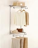 Rubbermaid 3H92 Configurations 4-Foot Expandable Clothes-Hanging Kit, Titanium