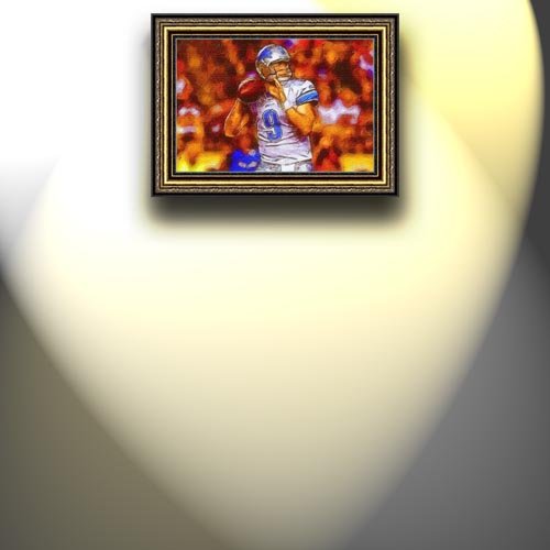 Completely Handpainted American Football Sport Painting, Custom Order FL2560, Oil on Canvas, with Option to Paint Jerry, Brett & Co. from Any Other Favorite Photograph or Picture, Unframed, Size 24'' x 36