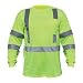 Utility Pro Wear UHV401 Polyester High-Visibility Long Sleeve T-Shirt with Chest Pocket, 5X-Large, Orange