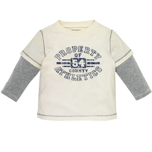 faux-layered graphic shirt(milk 6-9mos)