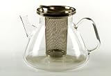 Produkt-Bild: Bohemia Cristal Tee-Kanne mit Metallsieb ca. 1,5l Glas-Kanne