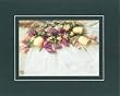 Beautiful Blank 11 x 14 with 8 x 10 Inc Opening Frameable Floral Wedding Note Card on Double Beveled Matting