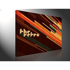 Bild auf Leinwand RETRO FUNK Kunstdruck als Wandbild, by Tom Harris, Leinwanddruck Bilder fertig zum Aufh�ngen AUFGESPANNT. amazon - Vergleichbar mit einem �lbild oder Gem�lde - kein Poster- oder Fototapete druck 100x75cm #e2766