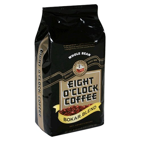 Eight O'Clock Coffee, Bokar Blend Whole Bean, 12-Ounce Bag (Pack of 4)