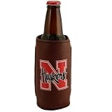 Nebraska Cornhuskers Brown Football Bottle Holder Coolie
