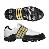 Adidas 2008 Men's Tour Traxion II Golf Shoe - White / Black / Sun - 738101