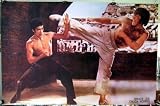 Bruce Lee and Chuck Norris Poster Karate Martial Arts Fighting kung fu (poster sent from USA in PVC pipe)