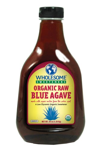 Wholesome Sweeteners Organic Raw Blue Agave, 44 Ounce Bottle (Pack of 2)