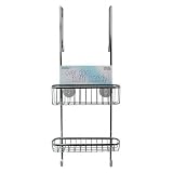 InterDesign Stainless Steel Over the Door Shower Caddy