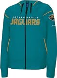 Jacksonville Jaguars -Teal- Women's Dazzle Trim Hooded Sweatshirt