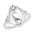 Sterling Silver Religious Ring