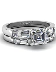 1.80 ct asscher cut diamond wedding engagement anniversary bridal ring