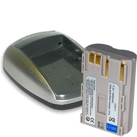 BP-511 Equivalent Battery and World-Wide Home and Car Charger for Canon Digital Camera... by