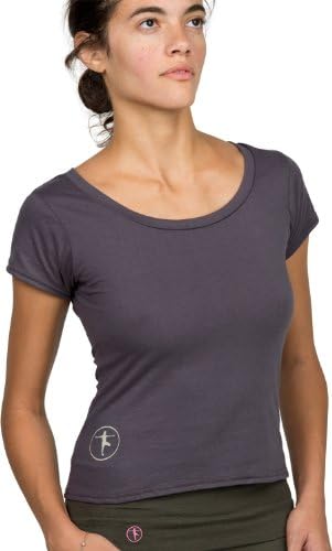 YOGiiZA Women's Organic Short &amp; Sweet Tee - Small Fullmoon Night