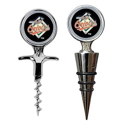 Baltimore Orioles MLB Cork Screw and Wine Bottle Topper Set by Great American Products