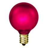 15 Watt - Amethyst Luminescent Magenta - 130 Volt - G16-1/2 Amusement Light Bulb - Antique Light Bulb Co. L1900