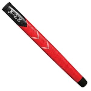 Winn Excel Midsize Pistol Golf Putter Grip, Black/Red
