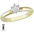 14KY 1/2 ct Round Tiffany Solitare Ring