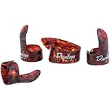 Dunlop 9010TP Shell Plastic Fingerpicks, Medium, 4/Player's Pack