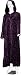 Purple Velvet Cloak with Burnout Swirls