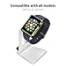 Orzly DuoStand Charge Station for Apple Watch & iPhone - Aluminum Desk Stand Cradle in SILVER with Built-In Insert Slots for both Grommet Wireless Charger and Lightning Cable for iPhone Models: 5 / 5S / 5C / 6 / 6 PLUS and both 42mm & 38mm sizes of 2015 Watch Models