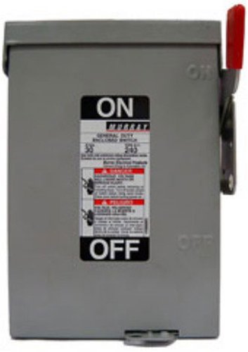 MURRAY GHN323N 100 Amp, 2 Pole, 240-Volt, 3 Wire, Fused, General Duty, Indoor Rated On Sale