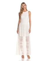 Hot Sale Suzi Chin Women's Sleeveless Scoop Neck Maxi Dress, White, 14