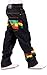 Money Talks Men's Rasta One Love Loose Fit Jeans