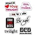 TWILIGHT STICKER SHEET #2 - Clear Vinyl Stickers - Scrapbooking Stamping - Sticker Decal - #C190