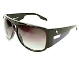 Diesel 55 dsl Sunglasses Inge D285M Acetate Black - Blue Gradient grey