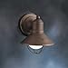 7 1/2 Rustic Solid Brass High Outdoor Wall Light