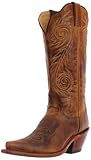 Justin Boots Women's Western Fashion 13" Boot Narrow Square Toe Leather Outsole,Tan Damiana,9.5 B US
