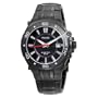 Pulsar Men's PAR149 Kinetic Black Ion Finish Bracelet Black Ion Finish Case Black Dial Transparent Case Back Watch