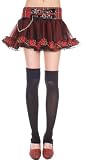 Bold and Sexy Red Pettiskirt with Plaid trim and buckles
