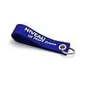 Schl�sselanh�nger, Schl�sselband Niveau ist keine Creme in blau aus echtem Filz, made in Germany