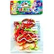 Rubba Bandz Shaped Rubber Bands 12Pack Animal TyeDye Shapes