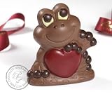 Chocolate Valentines Frog with heart - Gluten Free, Nut Free, Milk Free
