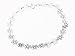 Sterling Silver Flower Link Anklet