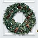 CORDLESS LIGHTED WREATH